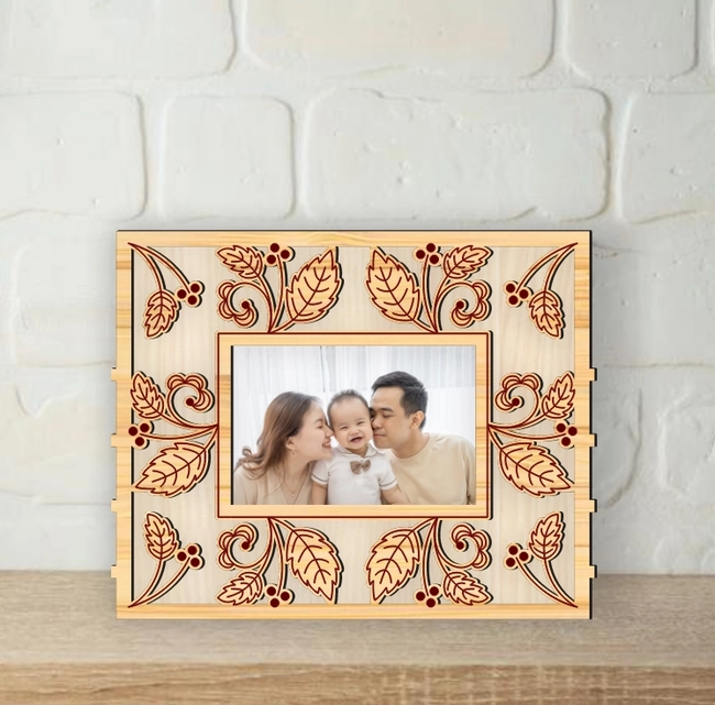 Leaf Photo Frame L0000551 file cdr and dxf pdf free vector download for laser cut 5 leaf photo frame l0000551 file cdr and dxf pdf free vector download for laser cut