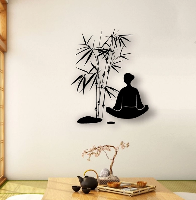 meditation women wall decor l0000706 file cdr and dxf free vector download for laser cut plasma