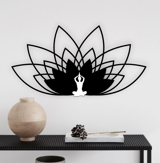 meditation yoga wall decor l0000685 file cdr and dxf free vector download for laser cut plasma