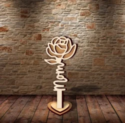 Mom Flower L0000501 file cdr and dxf pdf free vector download for laser cut