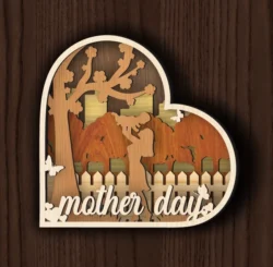 Mother Day L0000638 file cdr and dxf pdf free vector download for laser cut