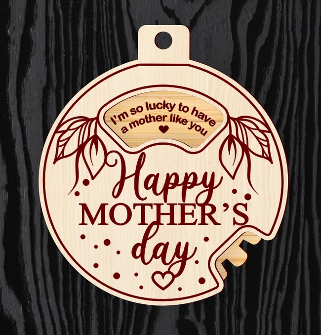 Mother's Day Ornament L0000475 file cdr and dxf pdf free vector download for laser cut 5 Mother's Day Ornament L0000475 file cdr and dxf pdf free vector download for laser cut