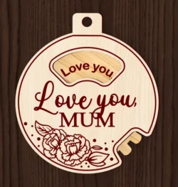Mother’s Day Ornament L0000476 file cdr and dxf pdf free vector download for laser cut