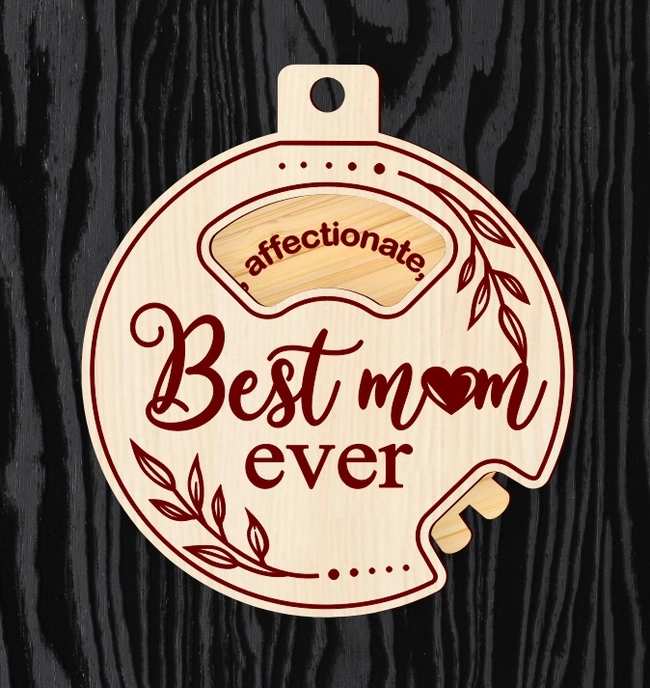 Mother's Day Ornament L0000477 file cdr and dxf pdf free vector download for laser cut