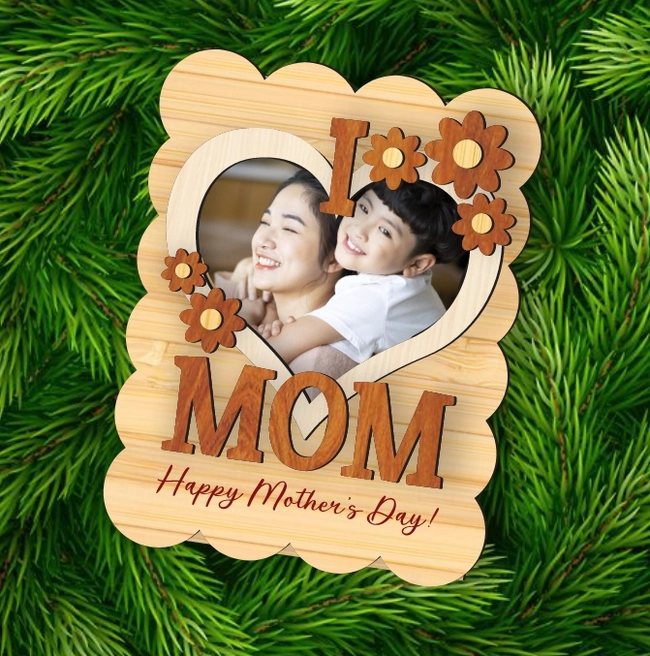 Mother's Day Photo Frame L0000624 file cdr and dxf pdf free vector download for laser cut 5 mother's day photo frame l0000624 file cdr and dxf pdf free vector download for laser cut