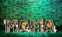 Multilayer mama E0024887 file cdr and dxf free vector download for laser cut