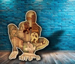 Multilayer spider man E0024891 file cdr and dxf free vector download for laser cut