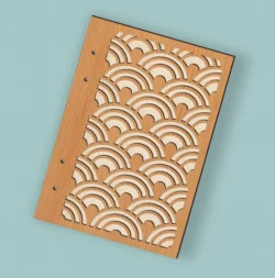 Notebook Cover L0000537 file cdr and dxf pdf free vector download for laser cut
