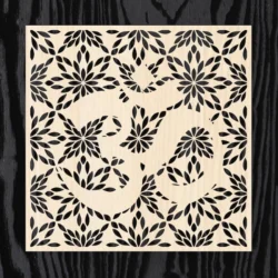 Om Mandala L0000692 file cdr and dxf pdf free vector download for laser cut