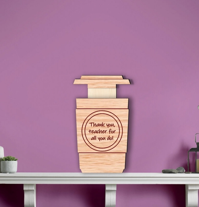 teacher gift card holder l0000669 file cdr and dxf pdf free vector download for laser cut