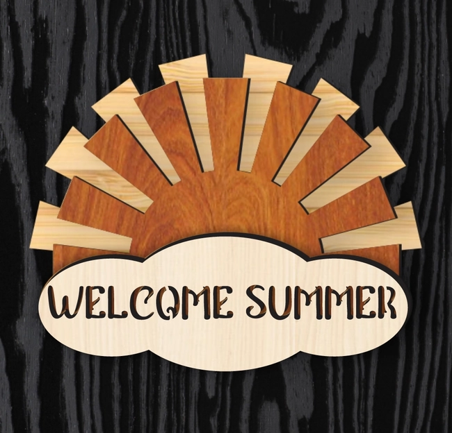 Welcome Summer Door Hanger L0000588 file cdr and dxf pdf free vector download for laser cut 5 welcome summer door hanger l0000588 file cdr and dxf pdf free vector download for laser cut
