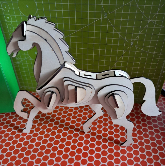 3D Horse E0024943 file cdr and dxf pdf free vector download for laser cut