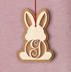 Alphabet G Easter Sign L0000804 file cdr and dxf pdf free vector download for laser cut
