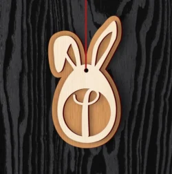 Alphabet I Easter Sign L0000766 file cdr and dxf pdf free vector download for laser cut