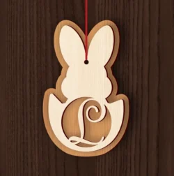 Alphabet L Easter Sign L0000776 file cdr and dxf pdf free vector download for laser cut