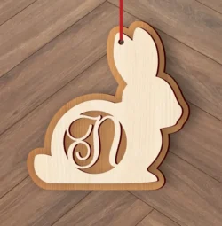 Alphabet N Easter Sign L0000753 file cdr and dxf pdf free vector download for laser cut