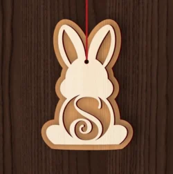 Alphabet S Easter Sign L0000722 file cdr and dxf pdf free vector download for laser cut