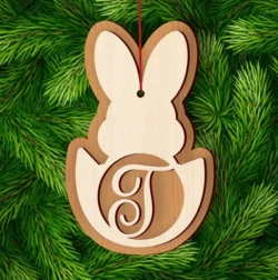 Alphabet T Easter Sign L0000723 file cdr and dxf pdf free vector download for laser cut