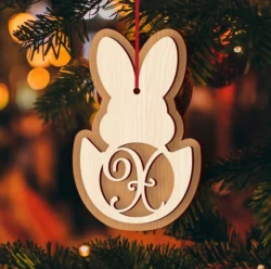 Alphabet X Easter Sign L0000731 file cdr and dxf pdf free vector download for laser cut