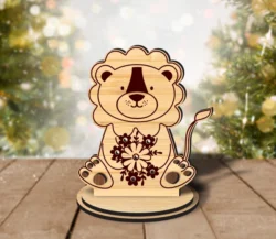 Lion Flower Holder L0000799 file cdr and dxf pdf free vector download for laser cut