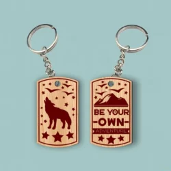 Camping Keychain L0000785 file cdr and dxf pdf free vector download for laser cut