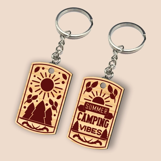 camping keychain l0000813 file cdr and dxf pdf free vector download for laser cut