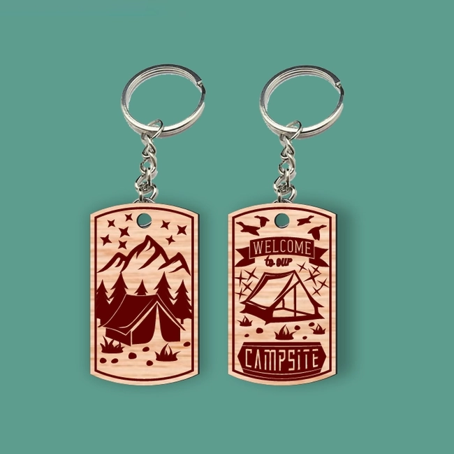 Camping Keychain L0000823 file cdr and dxf pdf free vector download for laser cut 5 camping keychain l0000823 file cdr and dxf pdf free vector download for laser cut