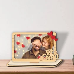 Cat Valentine Photo Frame L0000864 file cdr and dxf pdf free vector download for laser cut