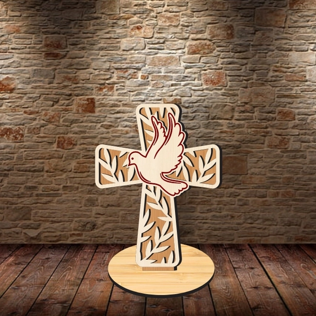 cross christian standing l0000824 file cdr and dxf pdf free vector download for laser cut
