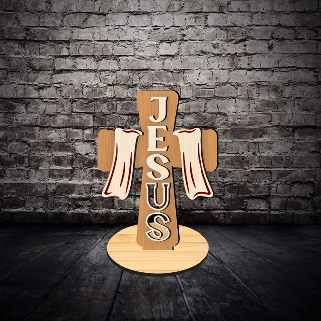 cross christian standing l0000844 file cdr and dxf pdf free vector download for laser cut