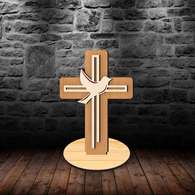 cross christian standing l0000845 file cdr and dxf pdf free vector download for laser cut