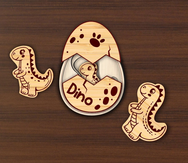 Dinosaur counting puzzle E0024899 file cdr and dxf free vector download for laser cut 5 Dinosaur counting puzzle E0024899 file cdr and dxf free vector download for laser cut