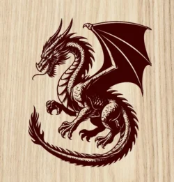Dragon L0000779 file cdr and dxf free vector download for laser engraving machines