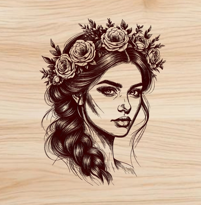 girl l0000787 file cdr and dxf free vector download for laser engraving machines
