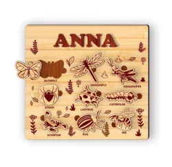 Insect Kids Puzzle L0000883 file cdr and dxf pdf free vector download for laser cut