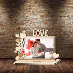 Valentine’s Photo Frame L0000861 file cdr and dxf pdf free vector download for laser cut