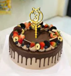 Number 3 Cake Topper L0000767 file cdr and dxf pdf free vector download for laser cut