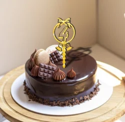 Number 4 Cake Topper L0000768 file cdr and dxf pdf free vector download for laser cut