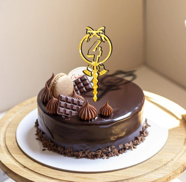Number 4 Cake Topper L0000768 file cdr and dxf pdf free vector download for laser cut 5 number 4 cake topper l0000768 file cdr and dxf pdf free vector download for laser cut