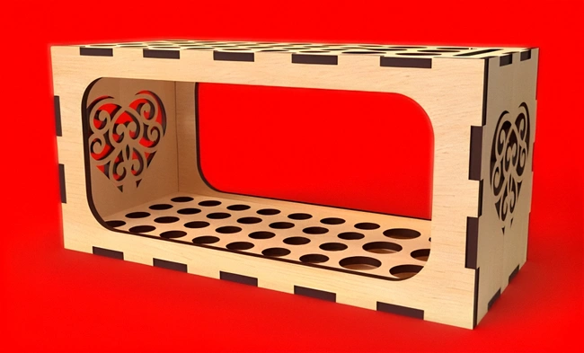 Pencil holder E0024901 file cdr and dxf free vector download for laser cut 5 Pencil holder E0024901 file cdr and dxf free vector download for laser cut