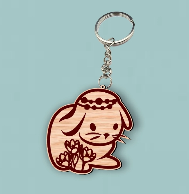 Rabbit Keychain L0000720 file cdr and dxf pdf free vector download for laser cut 5 rabbit keychain l0000720 file cdr and dxf pdf free vector download for laser cut