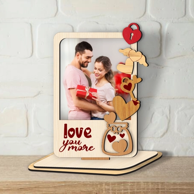 valentine photo frame l0000863 file cdr and dxf pdf free vector download for laser cut