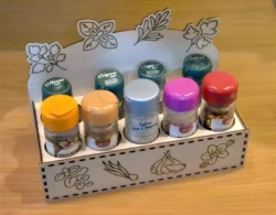 Wooden spice rack E0024942 file cdr and dxf pdf free vector download for laser cut