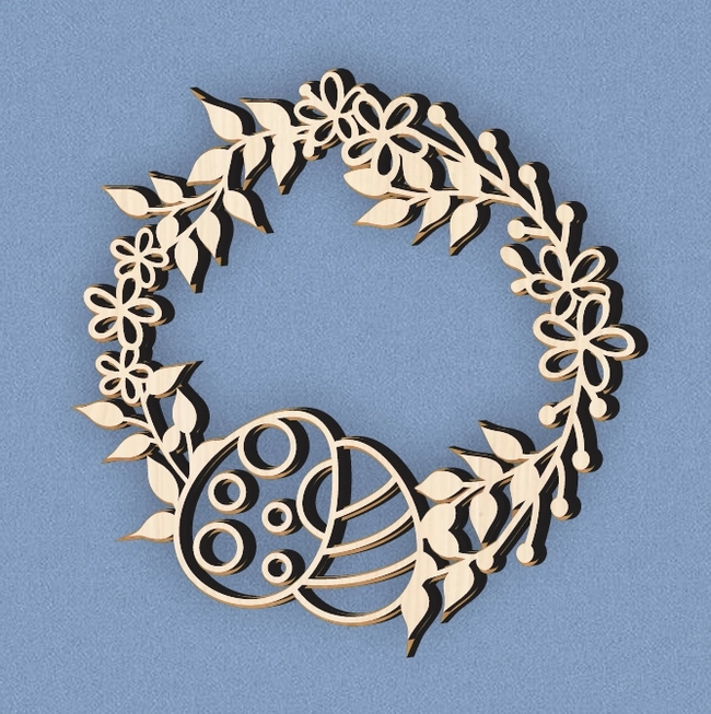 wreath l0000730 file cdr and dxf pdf free vector download for laser cut