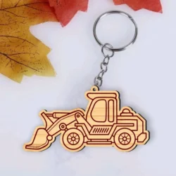 Excavator Keychain E0024974 file cdr and dxf pdf free vector download for laser cut