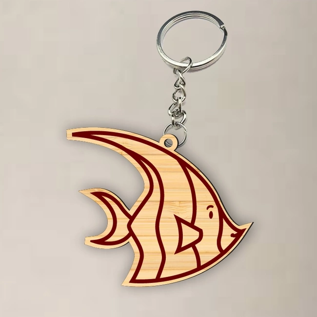 Fish KeyChain E0024996 file cdr and dxf pdf free vector download for laser cut