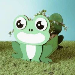 Frog flower pot