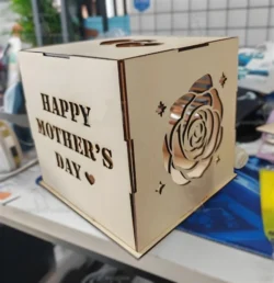 Happy mothers day box E0024953 file cdr and dxf pdf free vector download for laser cut