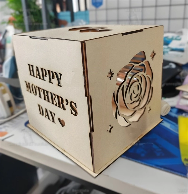 Happy mothers day box E0024953 file cdr and dxf pdf free vector download for laser cut