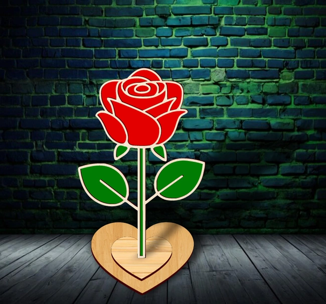 Rose K0003620 file cdr and dxf pdf free vector download for laser cut